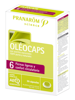 Pranarom Oleocaps Piernas Ligeras y Confort Circulatorio