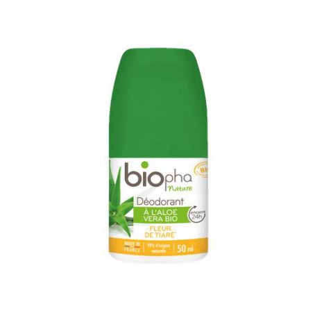 Biopha Organic Desodorante Piedra de Alumbre Fleur de Tiaré