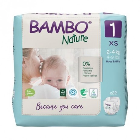 Pañal Ecológico Recién Nacido 2-4kg - Bambo