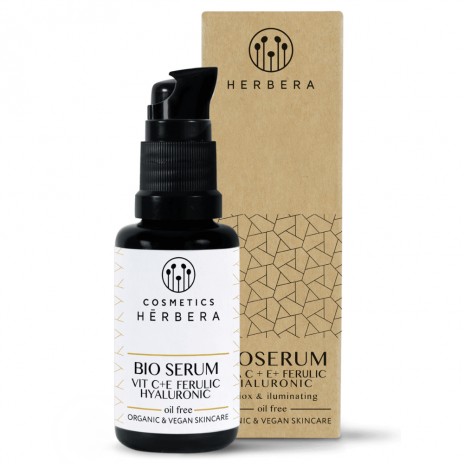 Herbera Bio Serum Vitamin C + E + Ferulic + Hyaluronic Oil Free