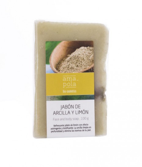 Amapola Biocosmetics Jabón de Arcilla y Limón