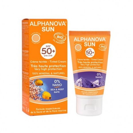 Alphanova Sun - Protector Solar facial con color Factor 50+