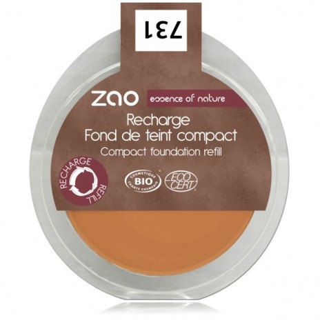 Zao Makeup - Recarga Maquillaje Compacto 735 Chocolat