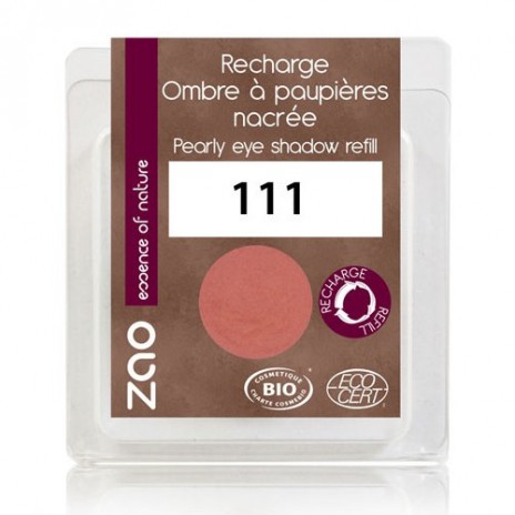 Zao Makeup - Recarga Sombra de Ojos Nacarada 111 Rose Peche