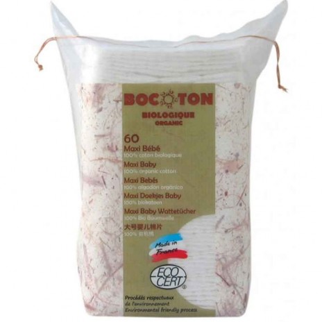 Bocoton - Toallitas Maxi de Algodón Bio para Bebé