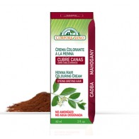Crema colorante a la Henna - Cubre Canas - Caoba - Corpore Sano