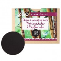 Zao Makeup - Recarga Sombra de Ojos Mate 206 Noir