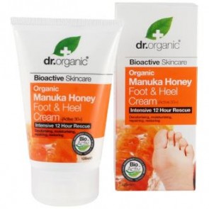Dr Organic Crema para Pies y Talones Miel de Manuka