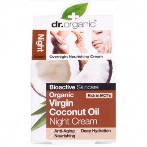 Dr Organic Crema de Noche Aceite de Coco Organico