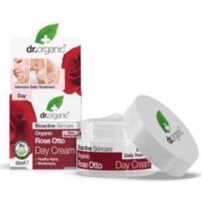 Dr Organic Crema de Día Rosa Damasco