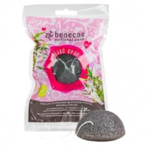 Benecos Esponja Konjac Bambú Negro Purificante Piel Grasa