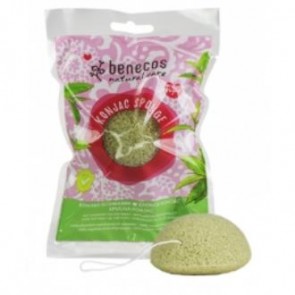 Benecos Esponja Konjac Té Verde Piel Mixta