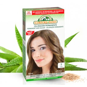 Crema colorante permanente - Cubre Canas - Rubio - Corpore Sano