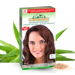 Crema colorante Permanente - Cubre Canas - Chocolate - Corpore Sano
