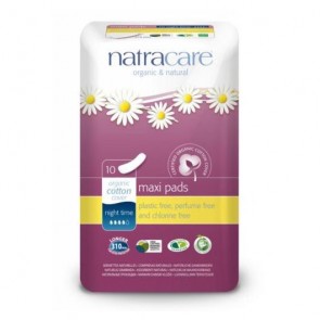 Natracare Compresa de Noche Sin Alas