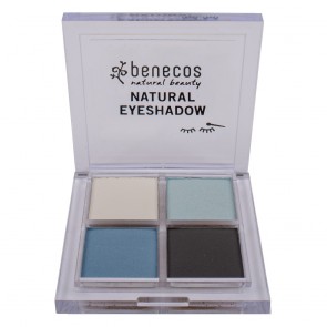Benecos Paleta de Sombras de Ojos Natural Quattro True Blue
