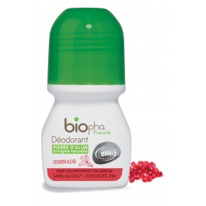 Biopha Organic Desodorante Piedra de Alumbre Grenade