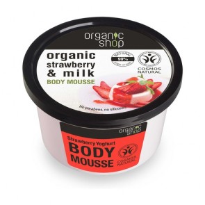 Organic Shop Mousse Corporal Yogur de Fresa
