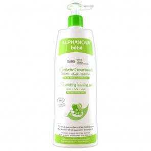 Alphanova Bebé - Gel limpiador nutritivo para bebé