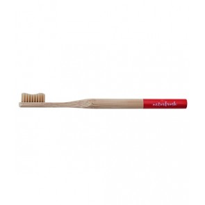 Naturbrush Cepillo de Dientes Adulto Rojo Bambú