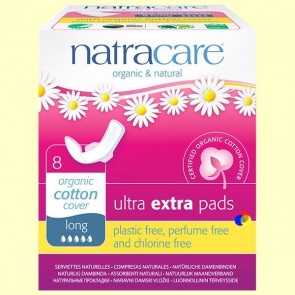 Natracare Compresa Extra Larga Alas Plegadas