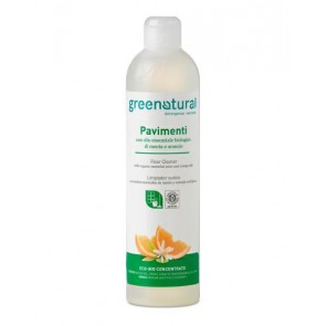 Greenatural - Detergente Suelos y Superficies Duras Menta & Naranja Ecobio - 500 ml