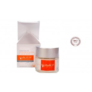 Naáy Botanicals Crema Facial Hidronutritiva de Rosa de Mosqueta y Aloe Vera para Piel Mixta y Seca