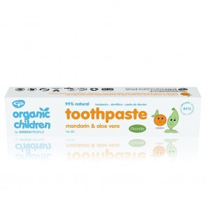 Green People Dentífrico Infantil de Mandarina y Aloe Vera con Flúor Organic Children