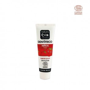 NaturaBIO Cosmetics Dentífrico para Niños Sabor Suave Sin Flúor