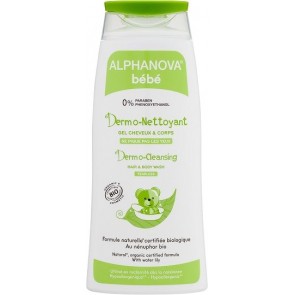 Alphanova Bebé - Gel Dermolimpiador Bebé Cuerpo y Cabello
