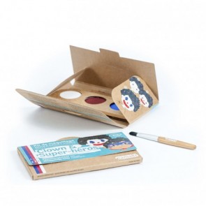 Namaki - Kit Maquillaje Infantil:Payaso  y Superhéroe