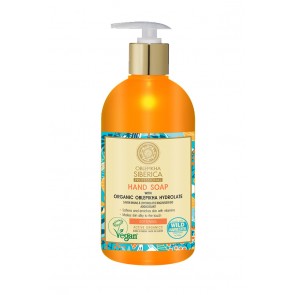Natura Siberica Jabón de Manos Suavizante con Hidrolato de Espino Amarillo Orgánico