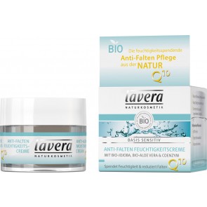 Lavera Crema de Día Hidratante Antiarrugas Q10 Basis Sensitiv