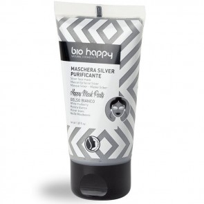 Bio Happy Mascarilla Facial Purificante Silver con Mora Blanca