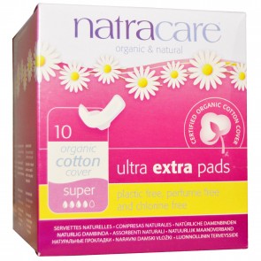 Natracare Compresa Ultra Extra Súper Alñas Plegadas