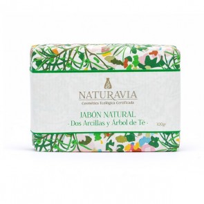 Jabón Dos Arcillas con Árbol de Té - Naturavia