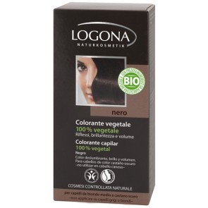 Colorante Capilar en Polvo - Henna Negro - Logona