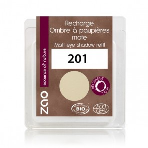 Zao Makeup - Recarga Sombra de Ojos Mate 201 Ivoire