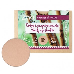 Zao Makeup - Recarga Sombra de Ojos Nacarada 105 Sable Doré
