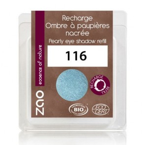 Zao Makeup - Recarga Sombra de Ojos Nacarada 116 Bleu Canard
