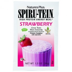 Nature's Plus Spiru-Tein Sobre Fresa