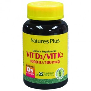 Nature's Plus Vitamina D3 Vitamina K2