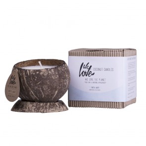 We Love The Planet Vela de Coco Natural Artic White