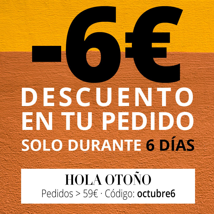 Dto de 6€ en Cosmética Natural| Rebajas de Otoño.